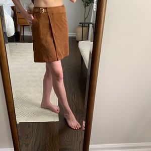 Banana Republic Faux Suede Wrap Skirt